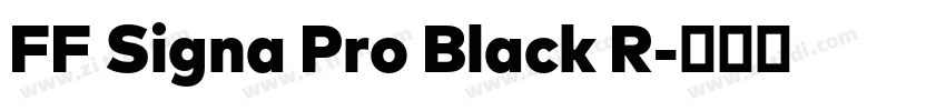 FF Signa Pro Black R字体转换